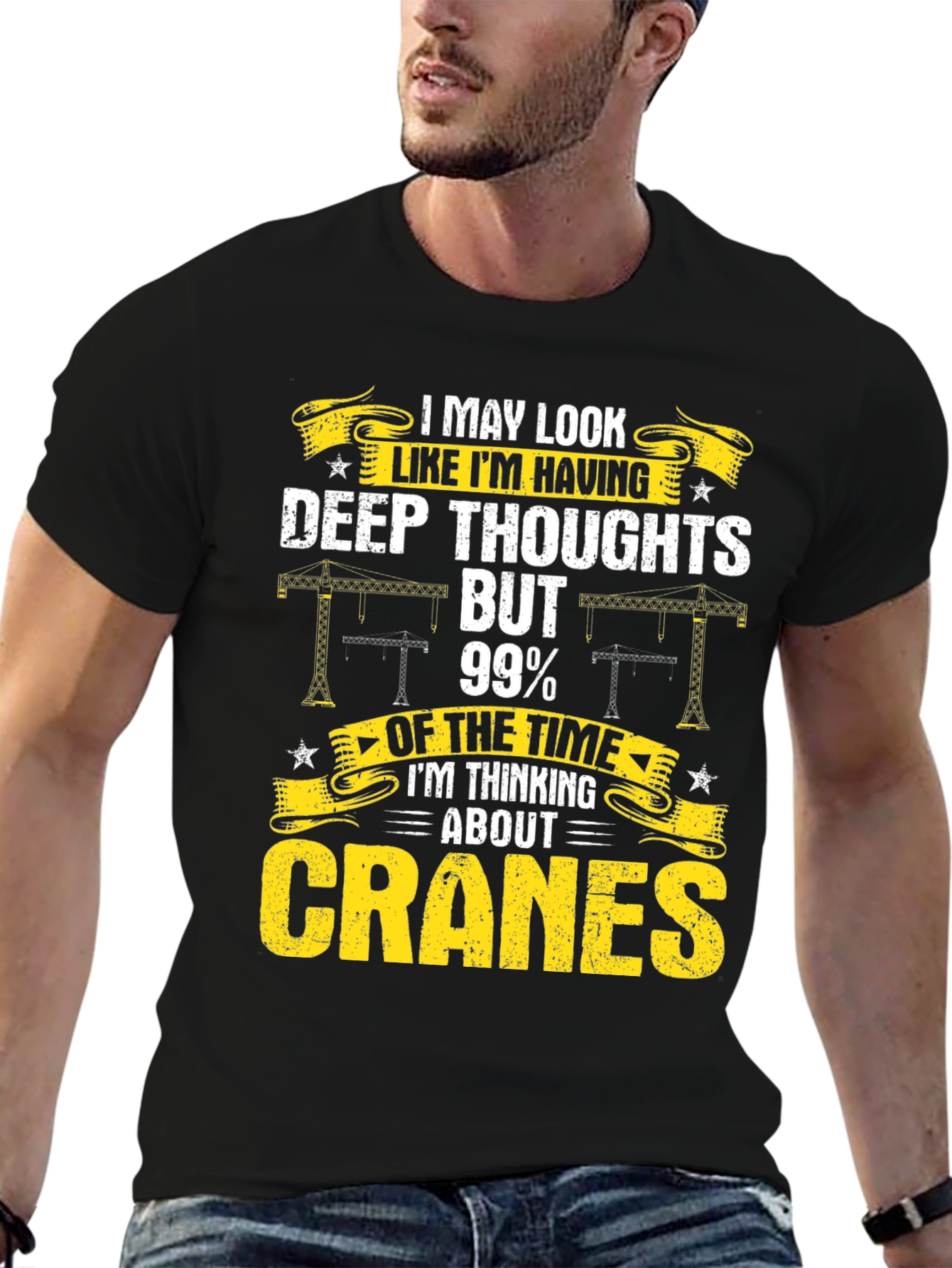 Cranes T-Shirt: I May Look Deep Thoughts
