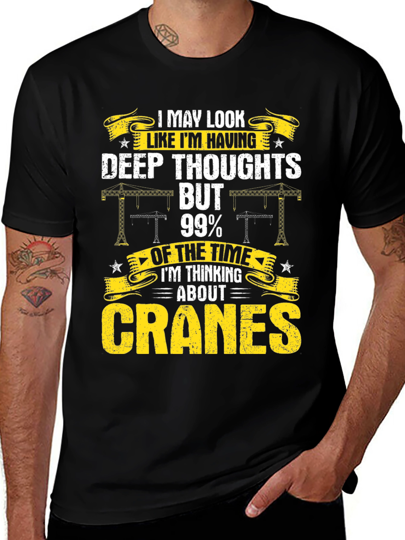Cranes T-Shirt: I May Look Deep Thoughts