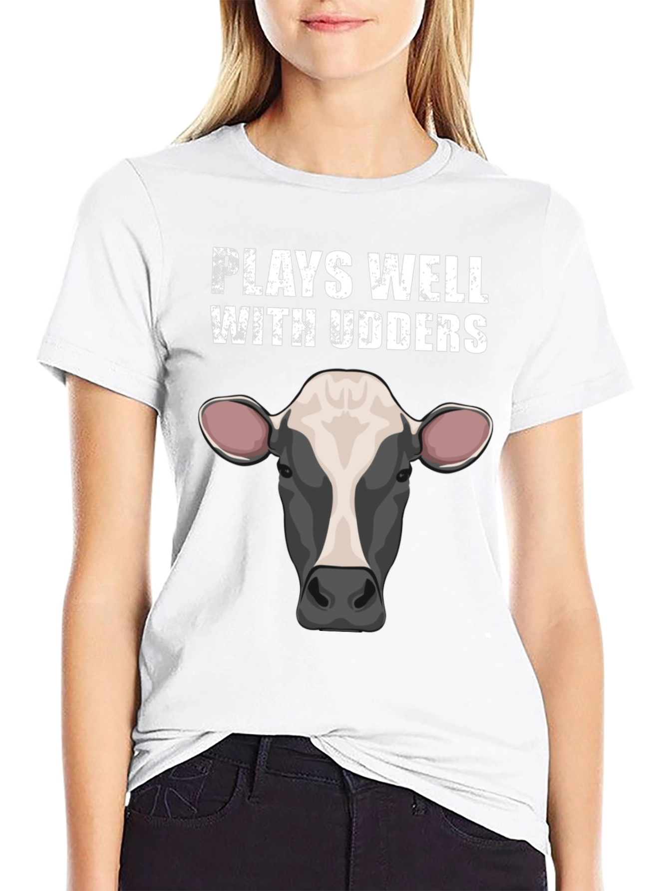 Plays Well With Udders Graphic Tee