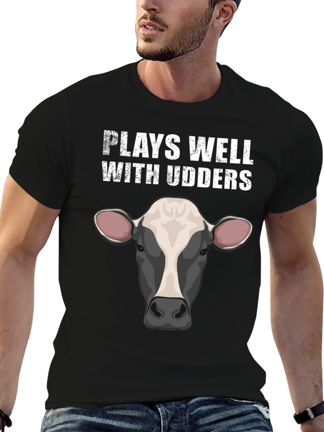 Plays Well With Udders Graphic Tee