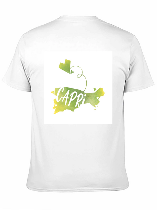 Capri Island Watercolor Graphic Tee