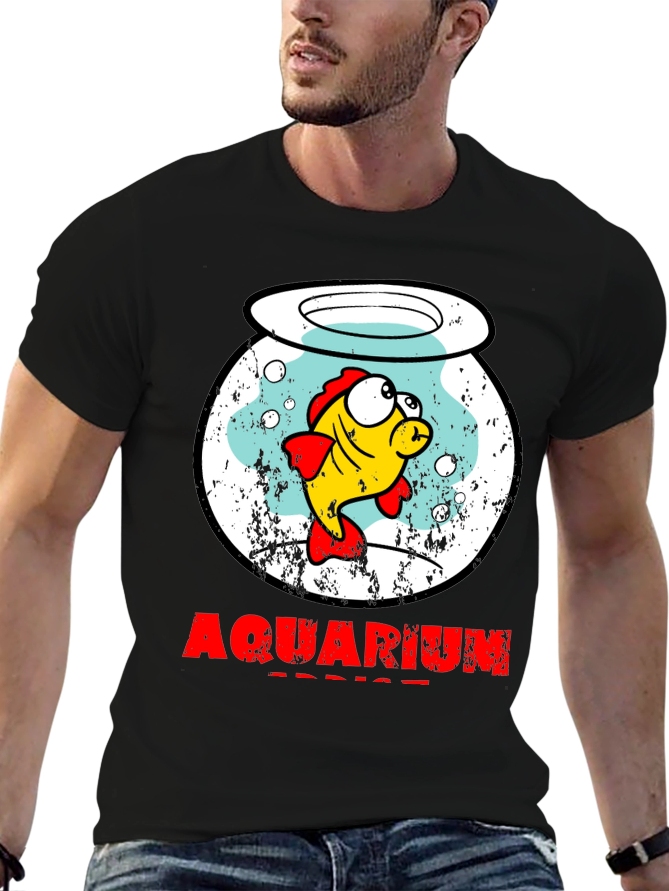 Aquarium Service T-Shirt Fishbowl Graphic Tee