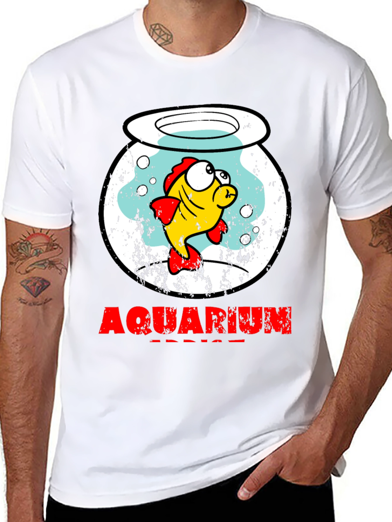 Aquarium Service T-Shirt Fishbowl Graphic Tee