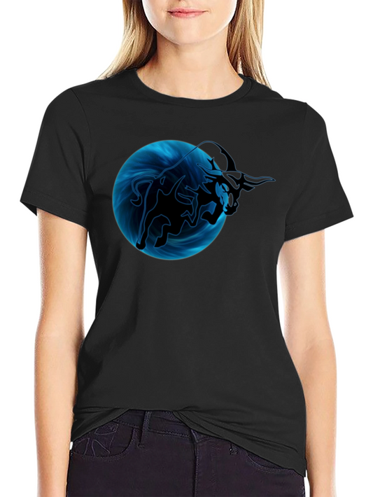 Bull Graphic T-Shirt - Mens Black Short Sleeve Tee