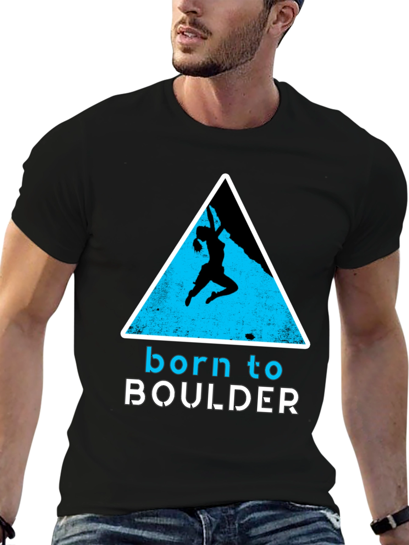 Born to Boulder Graphic T-Shirt - Climbing Tee