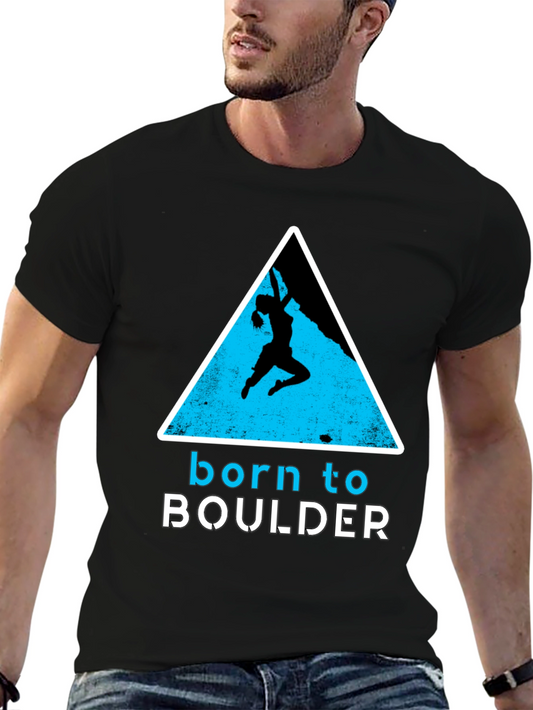 Born to Boulder Graphic T-Shirt - Climbing Tee