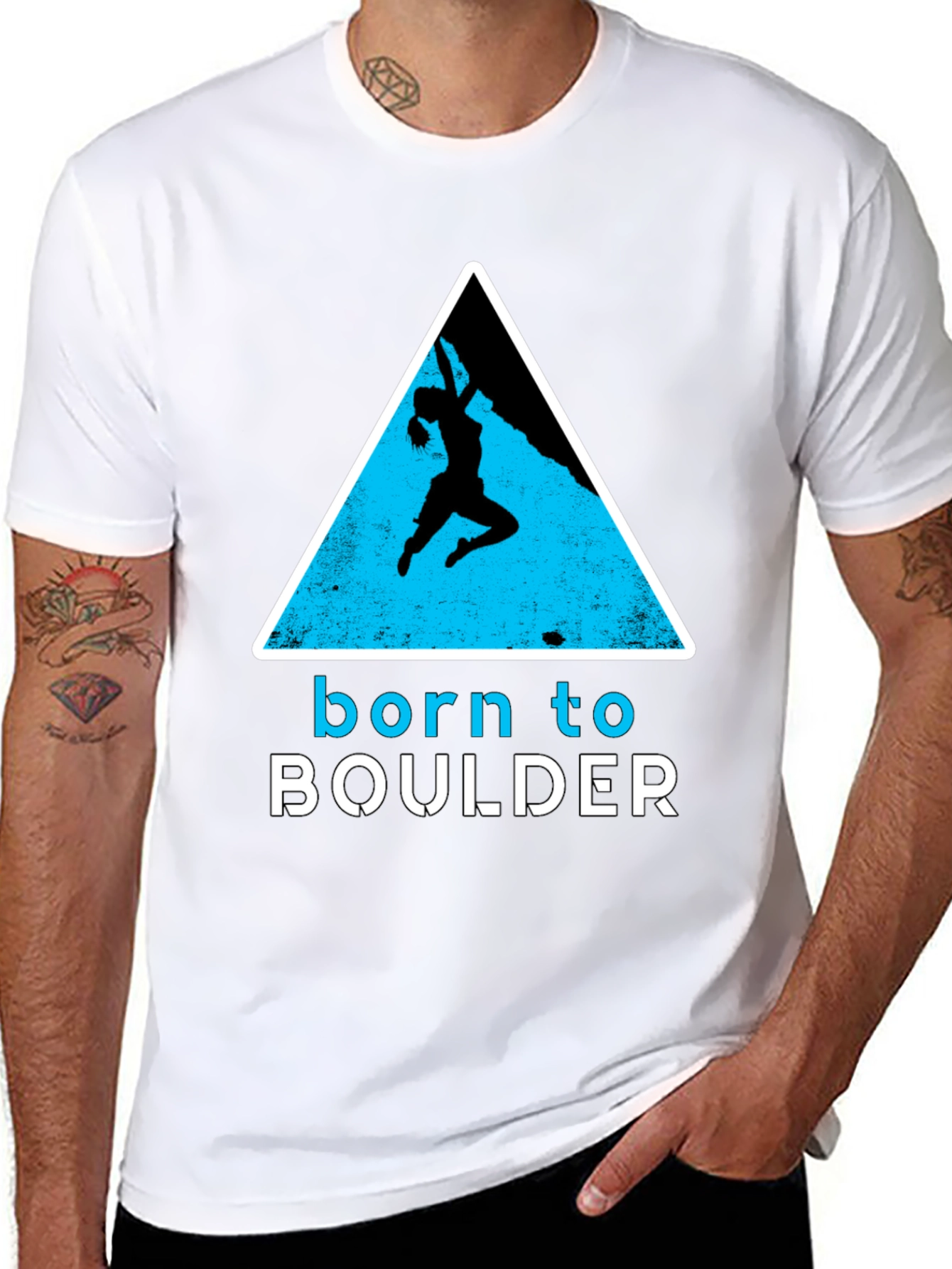 Born to Boulder Graphic T-Shirt - Climbing Tee