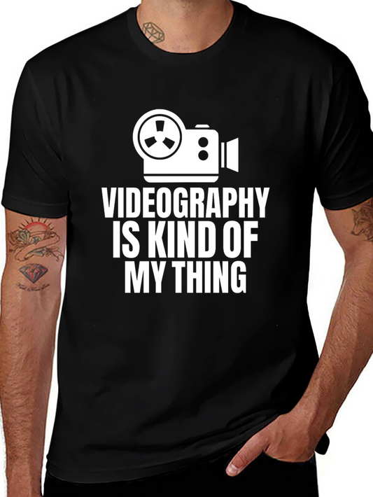 Videography Is My Thing Black T-Shirt