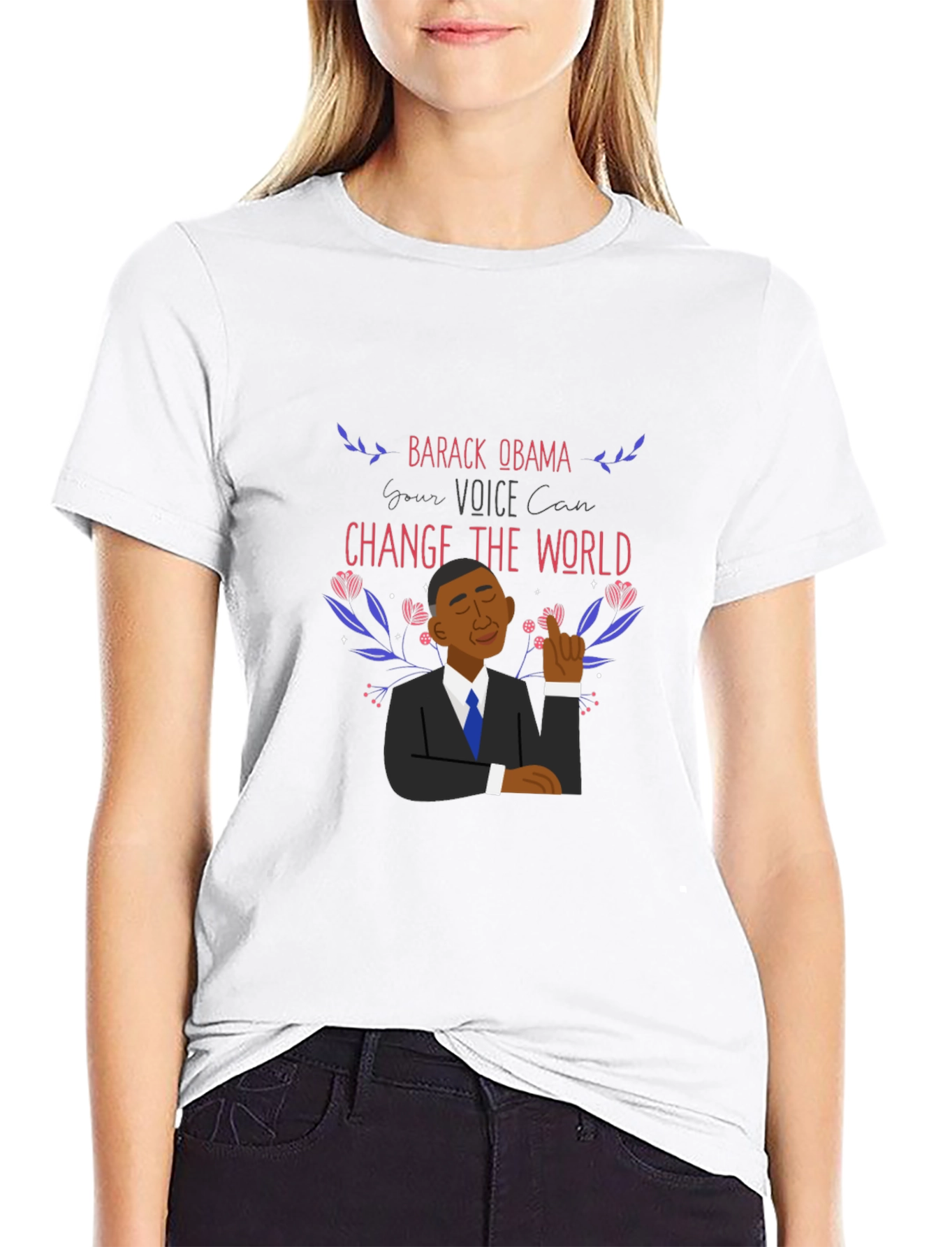 Barack Obama Change The World Graphic T-Shirt