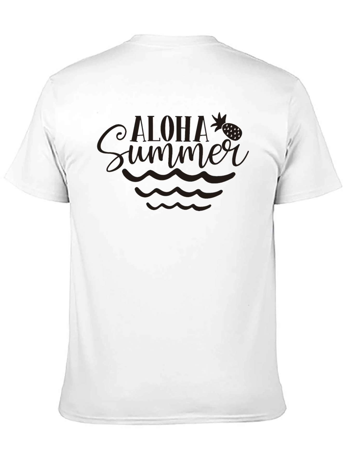 Aloha Summer Graphic T-Shirt - Black