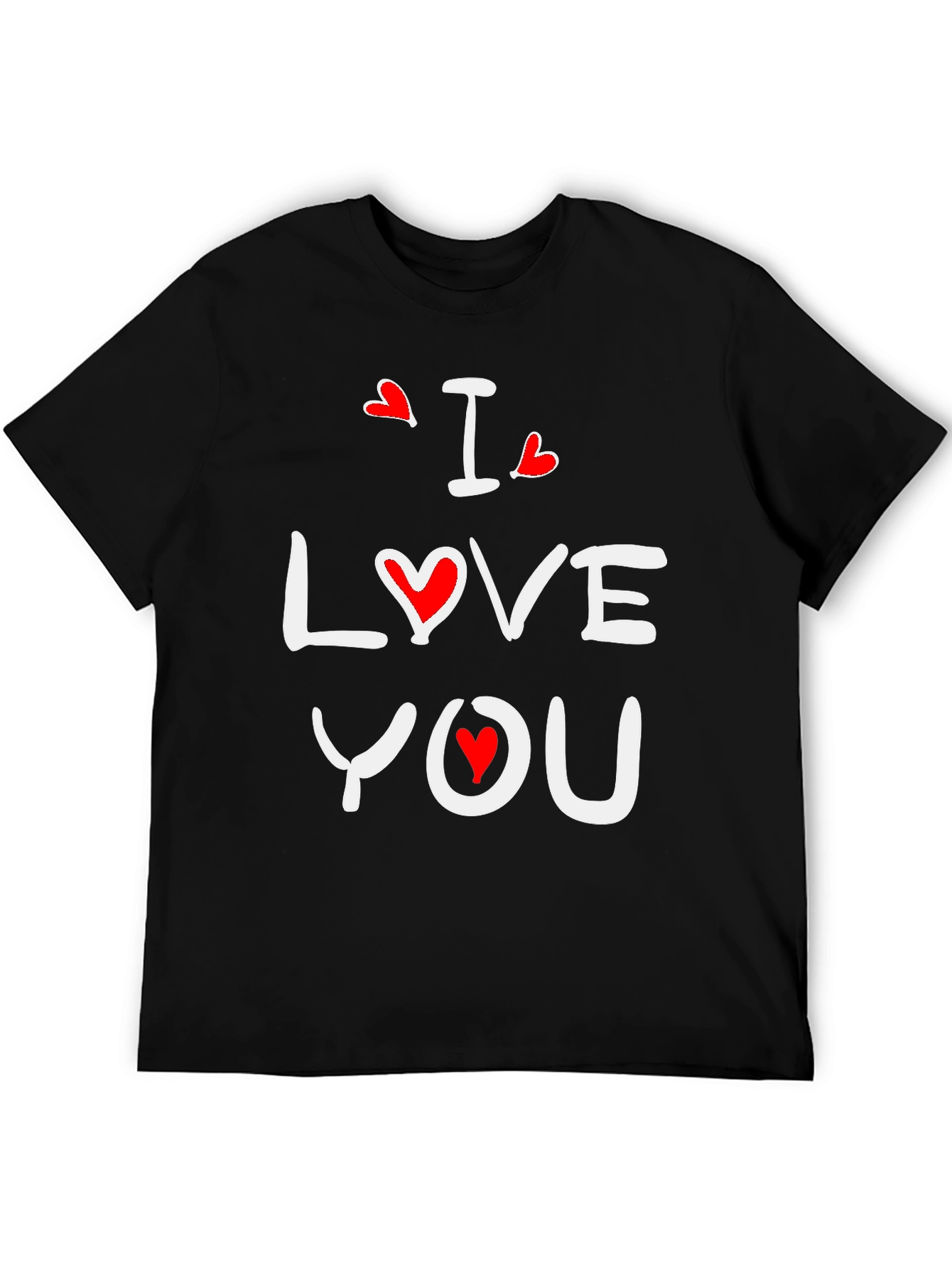 I Love You Graphic Tee - Black