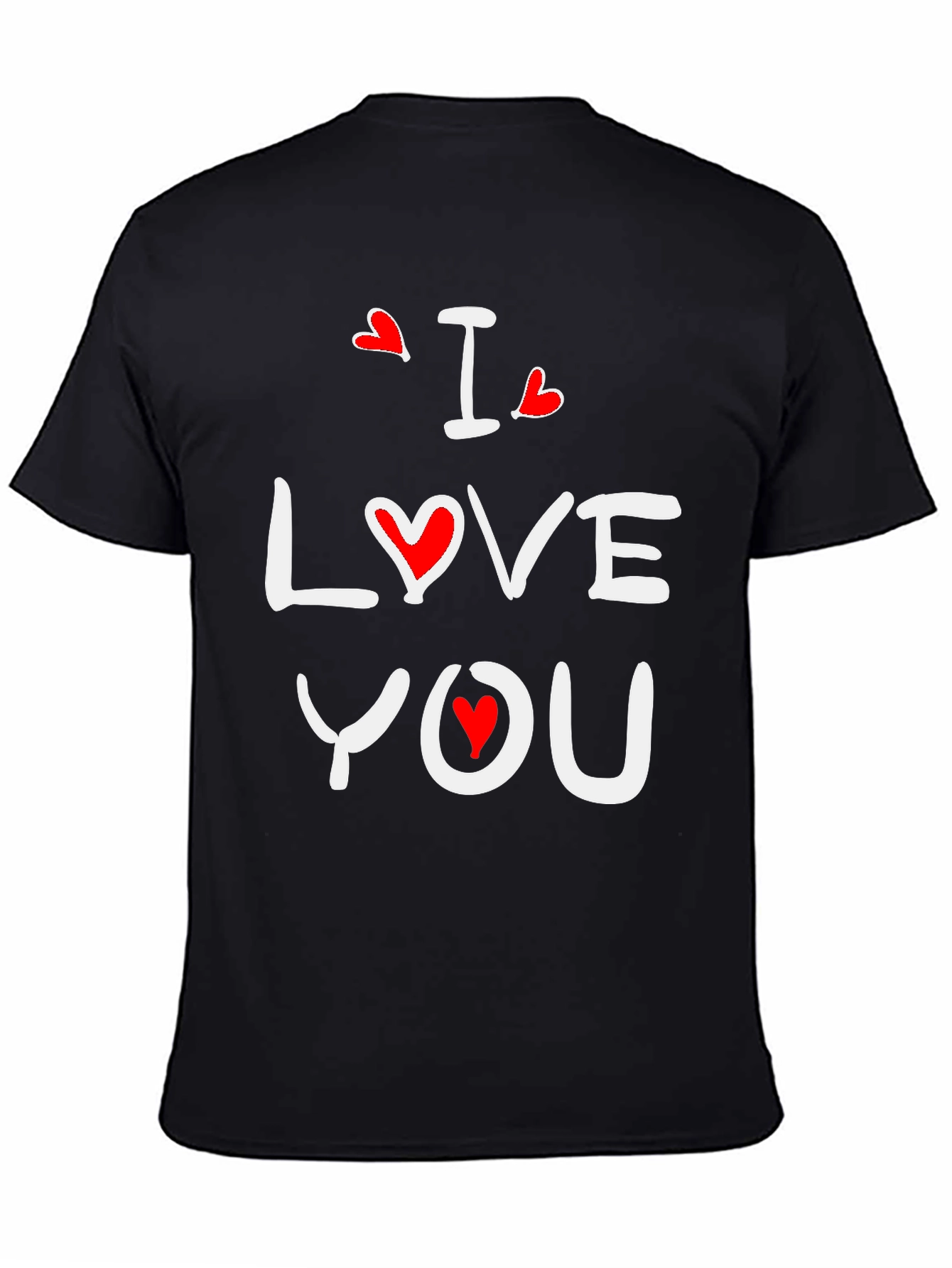 I Love You Graphic Tee - Black