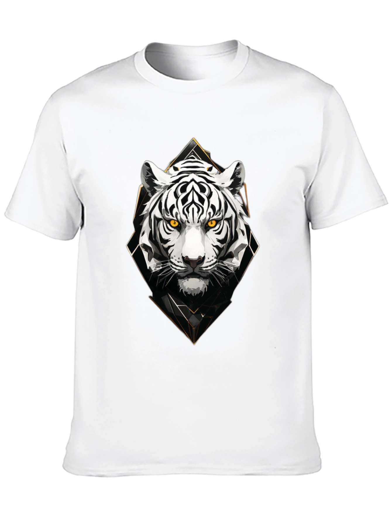 Mens Black Tiger Graphic Tee