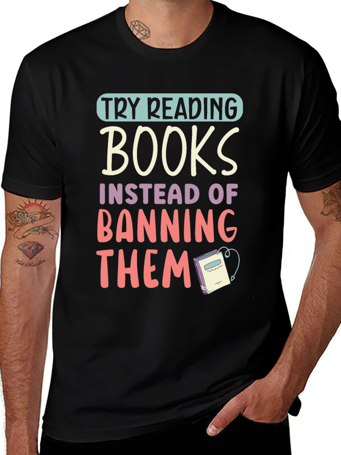 Try Reading Books Graphic Tee