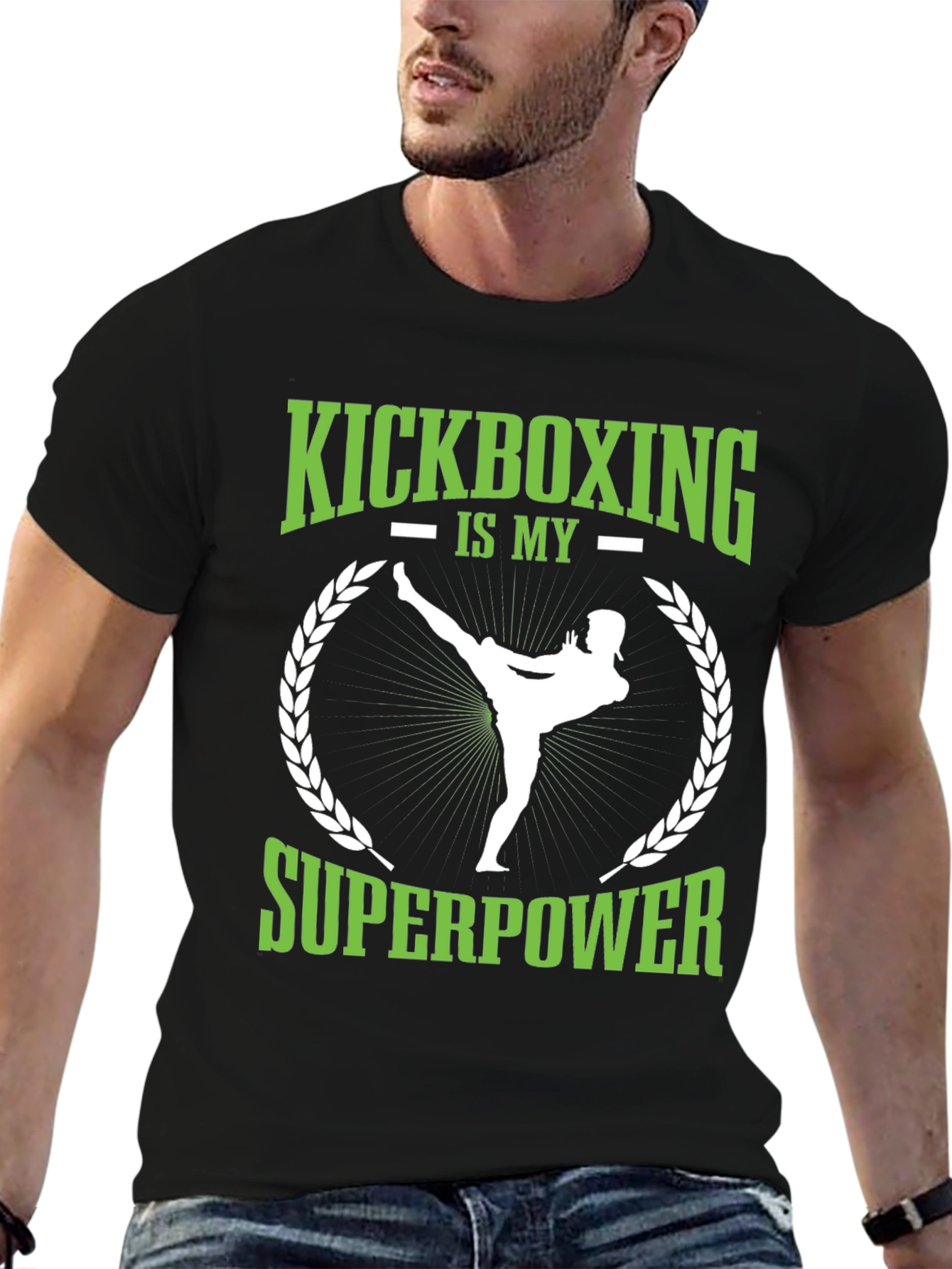 Kickboxing Superpower Graphic T-Shirt