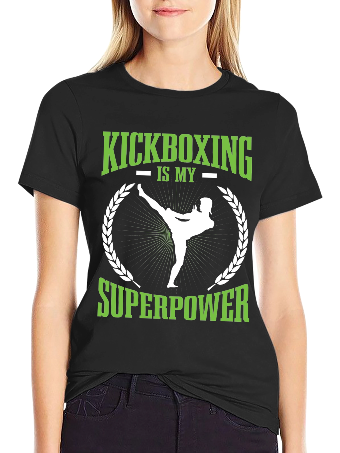 Kickboxing Superpower Graphic T-Shirt