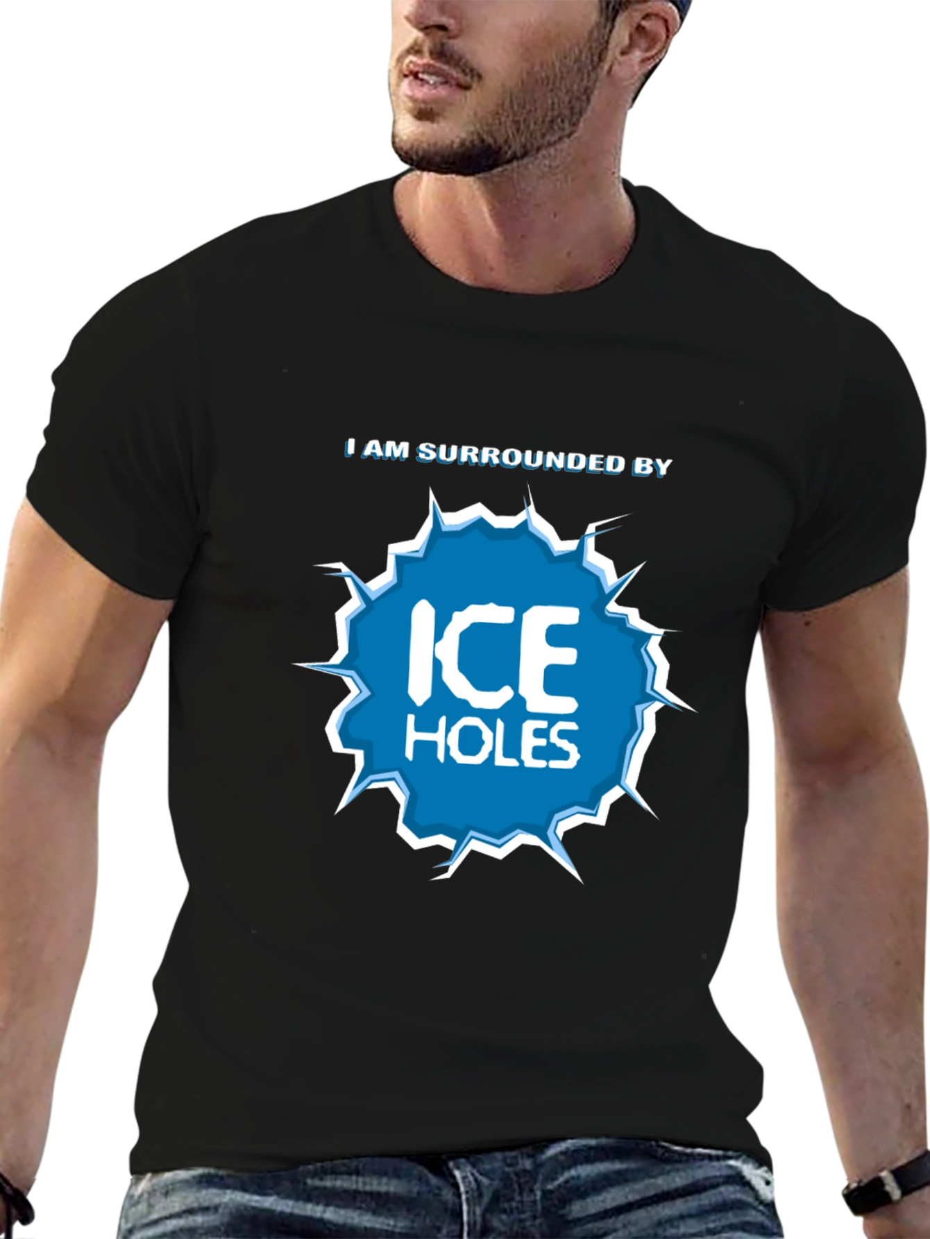 I Am Surrounded by Ice Holes Graphic T-Shirt
