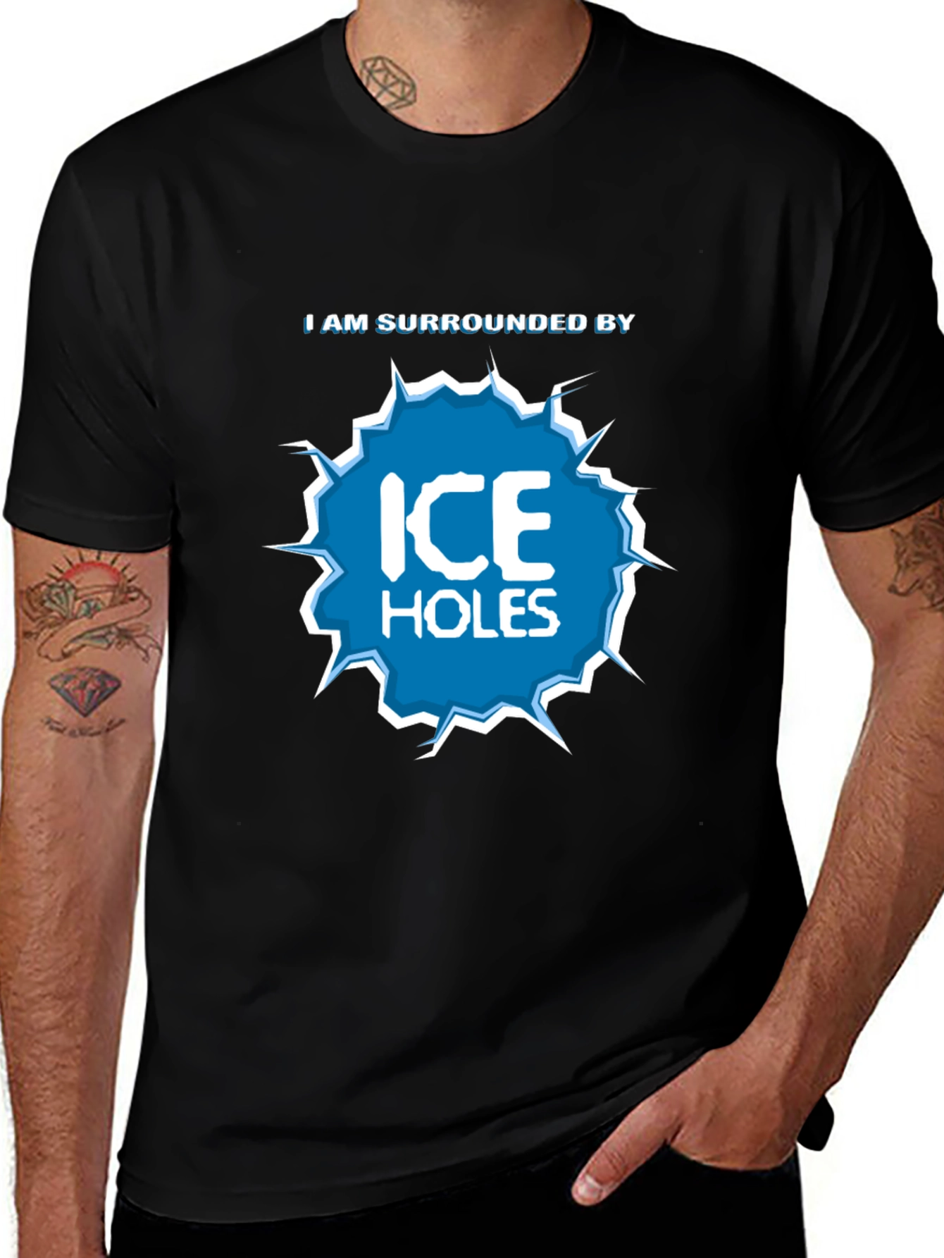 I Am Surrounded by Ice Holes Graphic T-Shirt