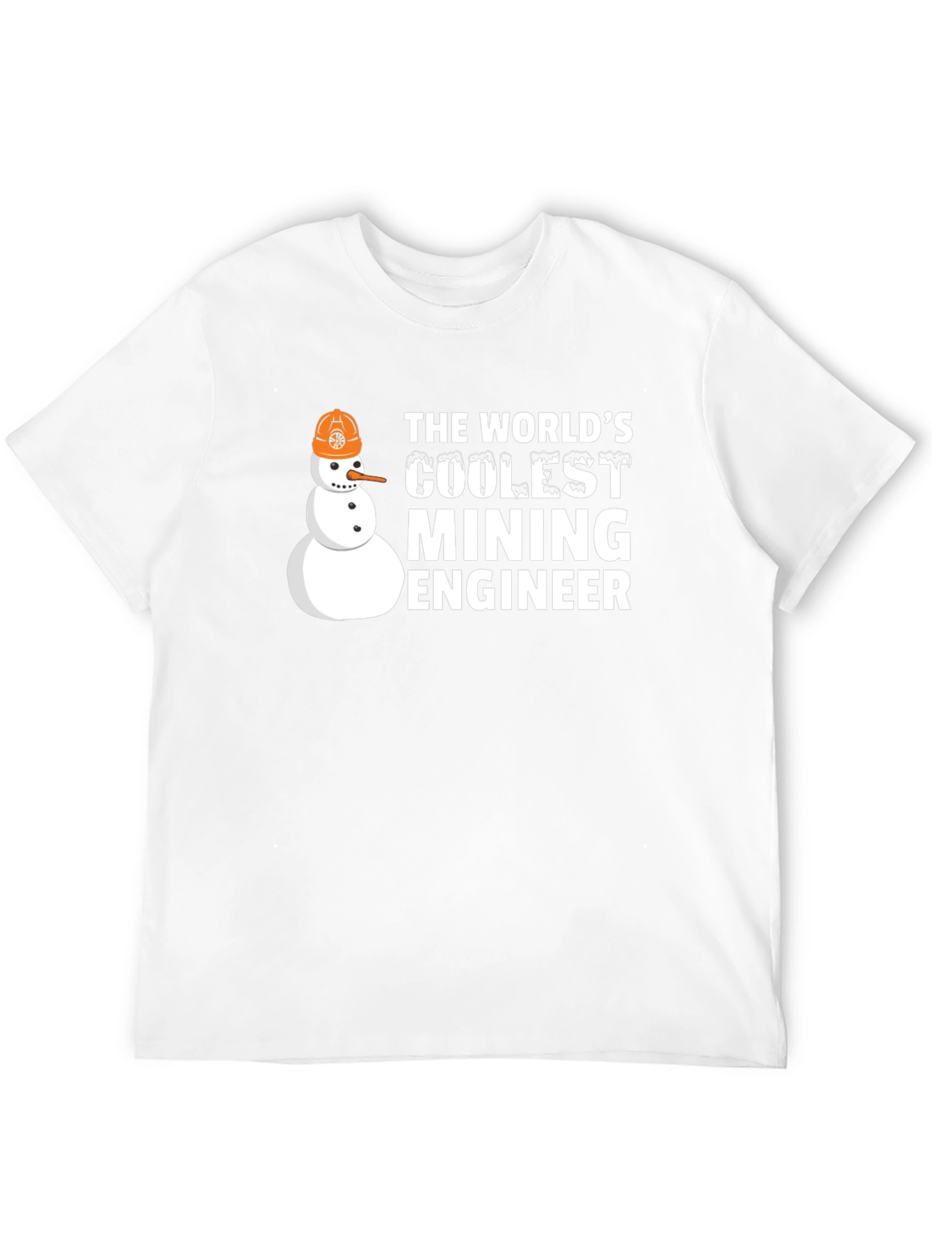 Coolest Mining Engineer Snowman T-Shirt