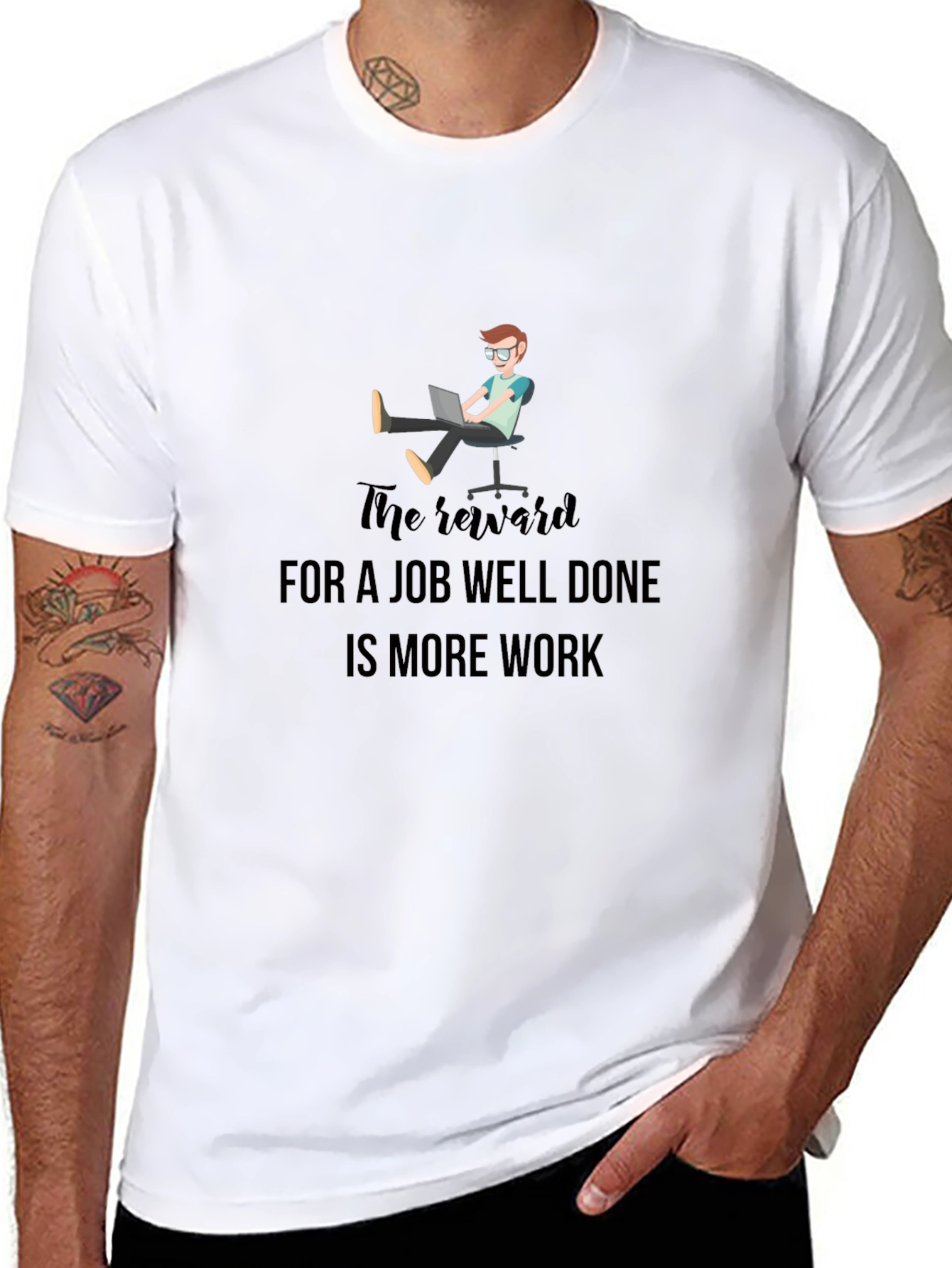 The Reward is More Work Graphic Tee
