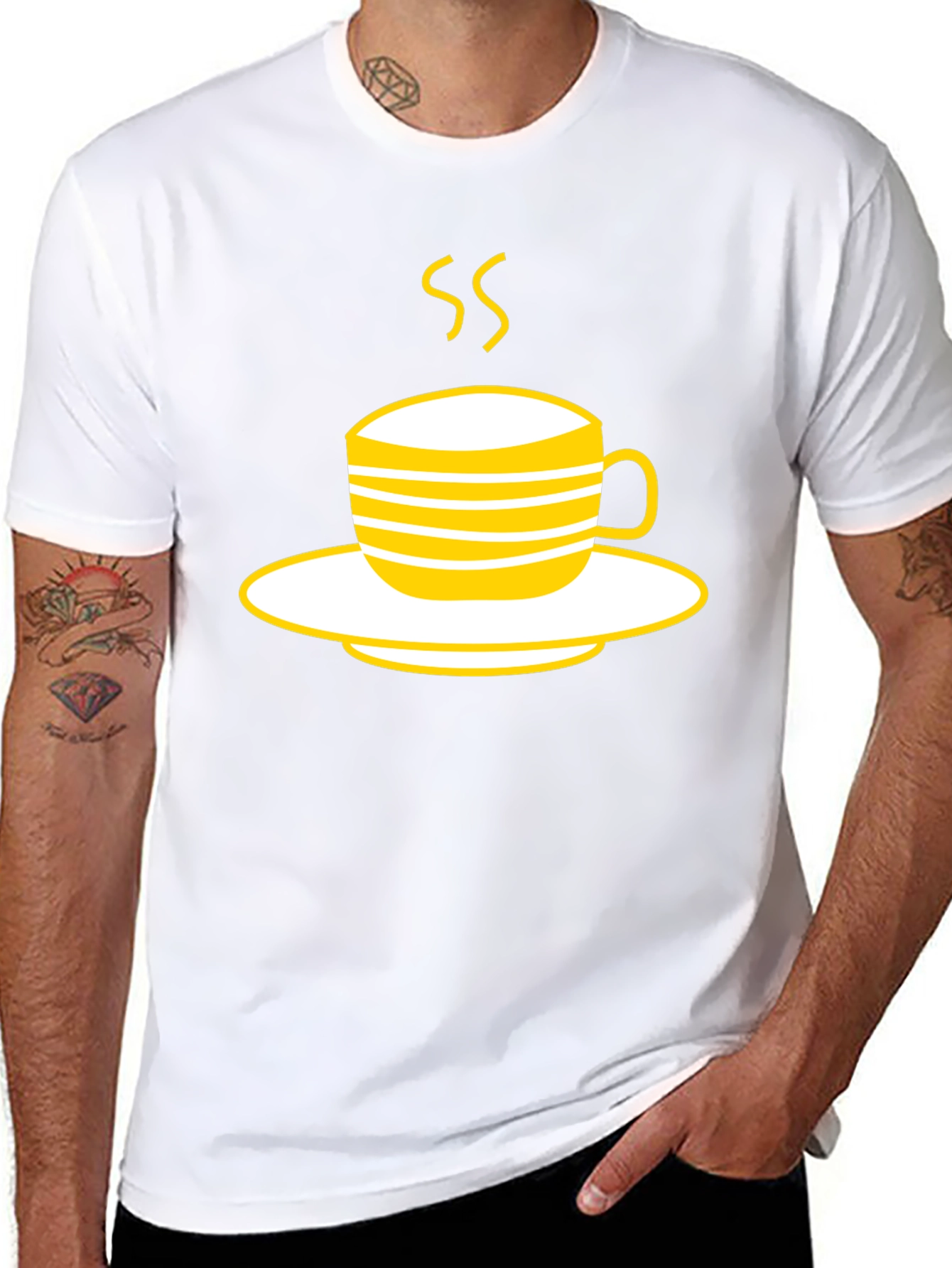Coffee Cup Graphic Tee - Stylish & Unique