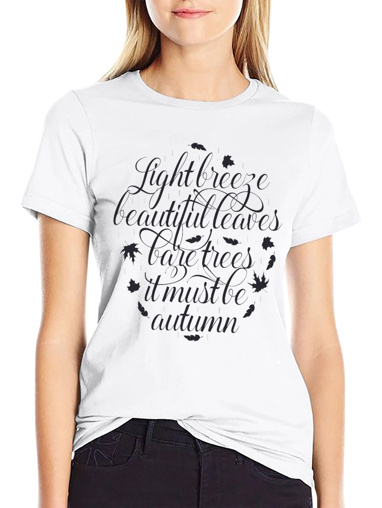 Autumn T-Shirt: Light Breeze Beautiful Leaves