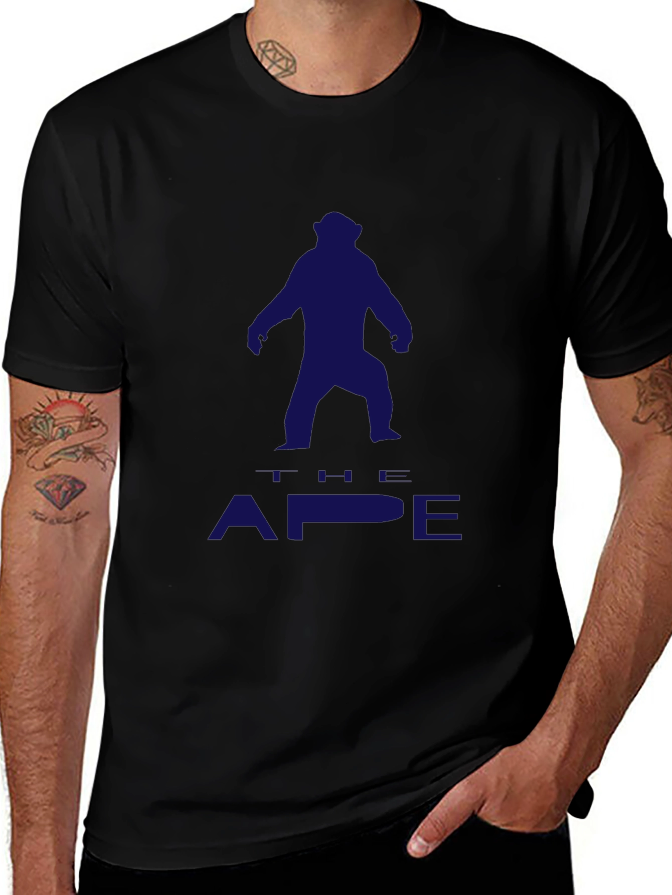 Bigfoot Ape Graphic Tee - Stylish Black T-Shirt
