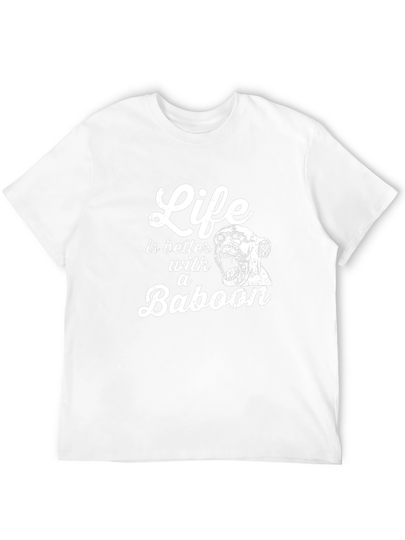 Life Is Better With A Baboon Graphic T-Shirt