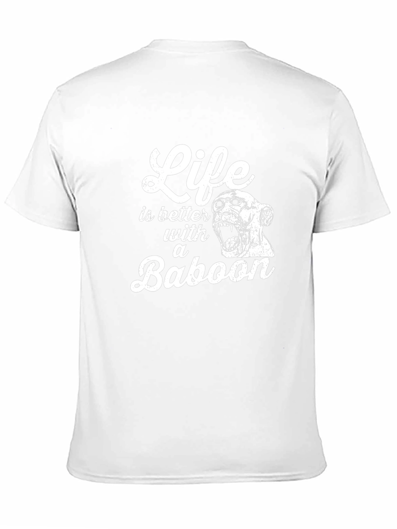 Life Is Better With A Baboon Graphic T-Shirt