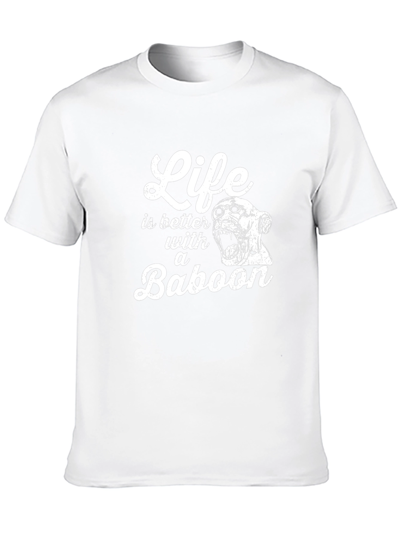 Life Is Better With A Baboon Graphic T-Shirt
