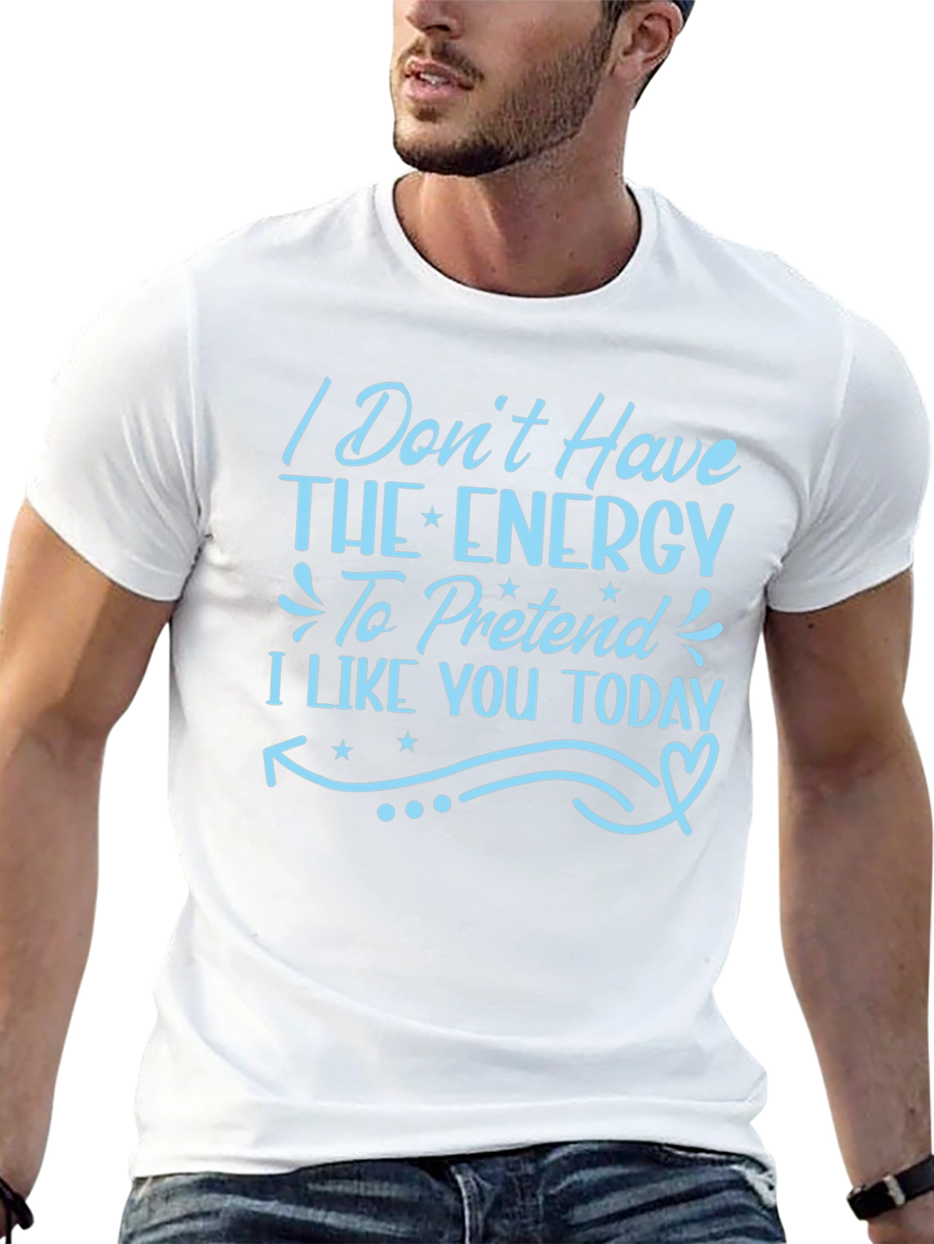 Funny I Dont Have The Energy Graphic T-Shirt