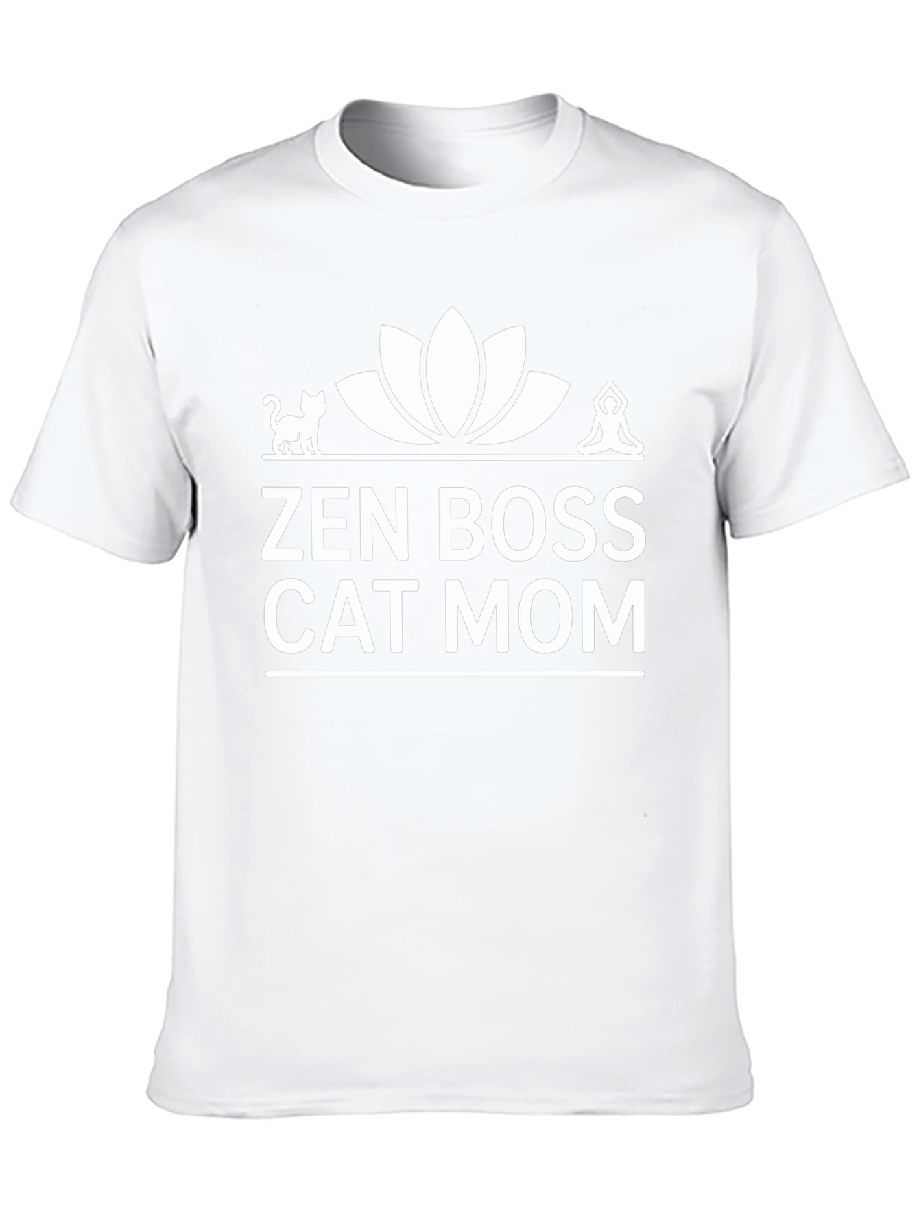 Zen Boss Cat Mom T-Shirt - Relaxed Fit