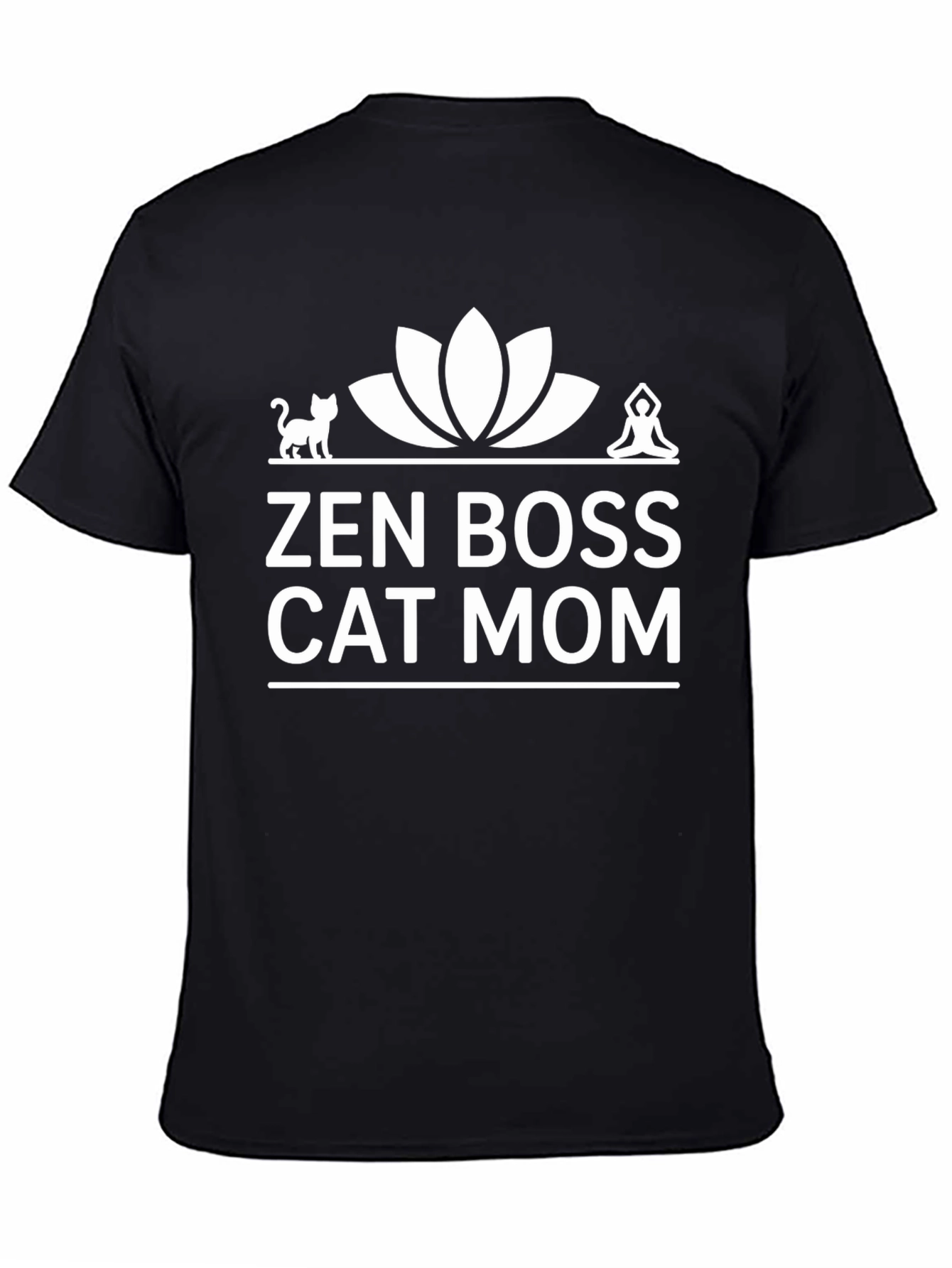 Zen Boss Cat Mom T-Shirt - Relaxed Fit