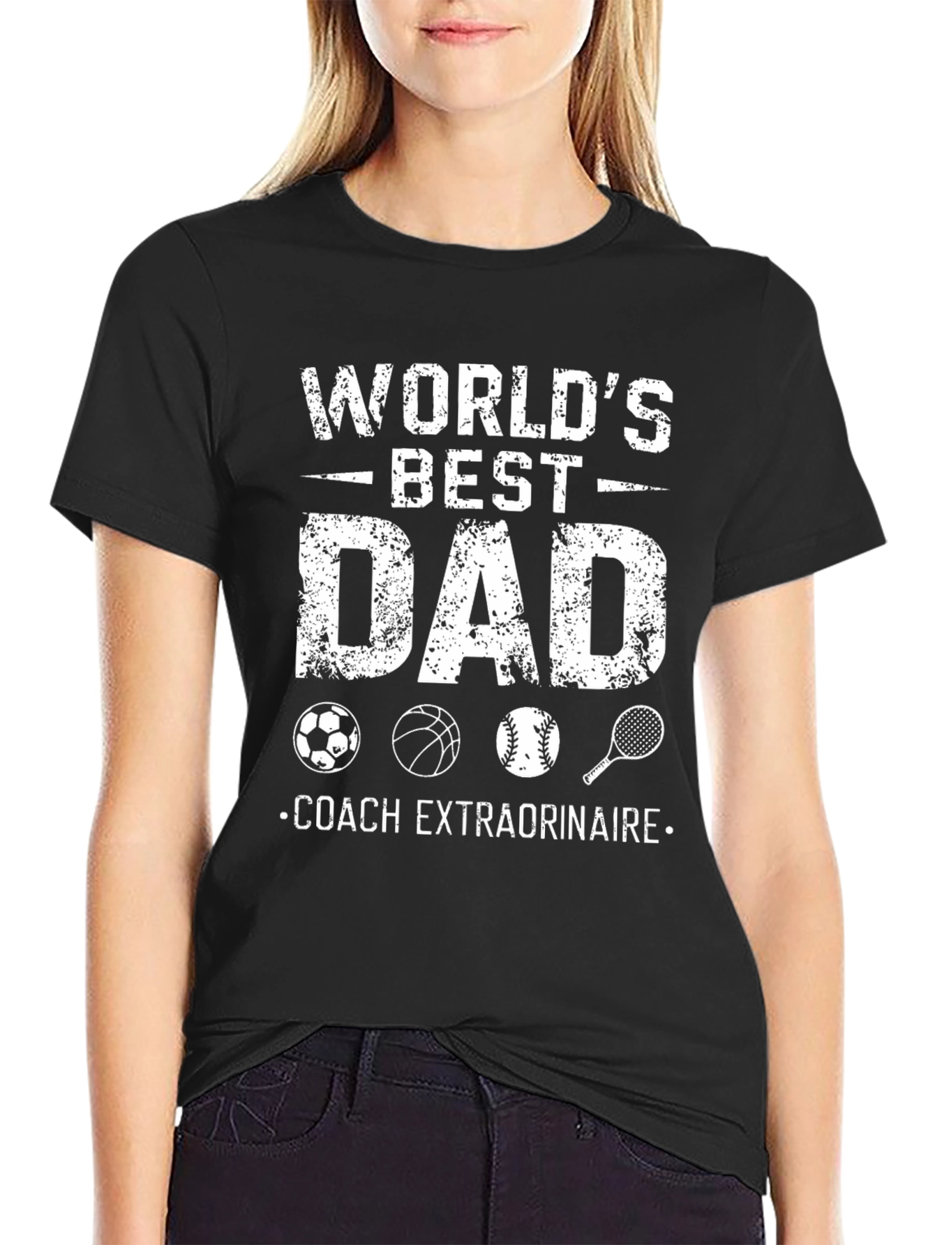 Worlds Best Dad Coach T-Shirt