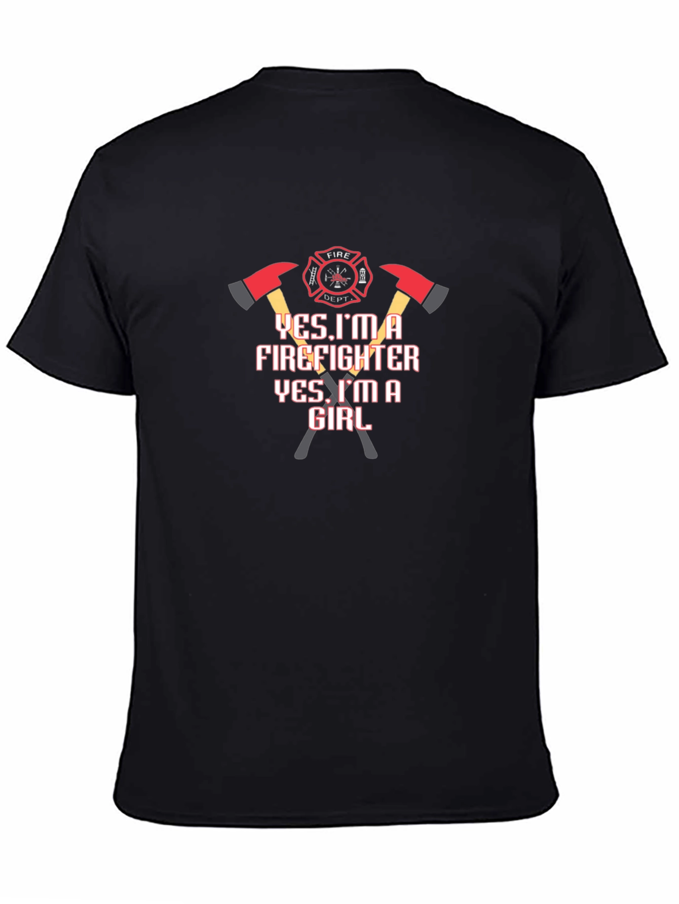 Firefighter Girl T-Shirt - Bold Graphic Tee