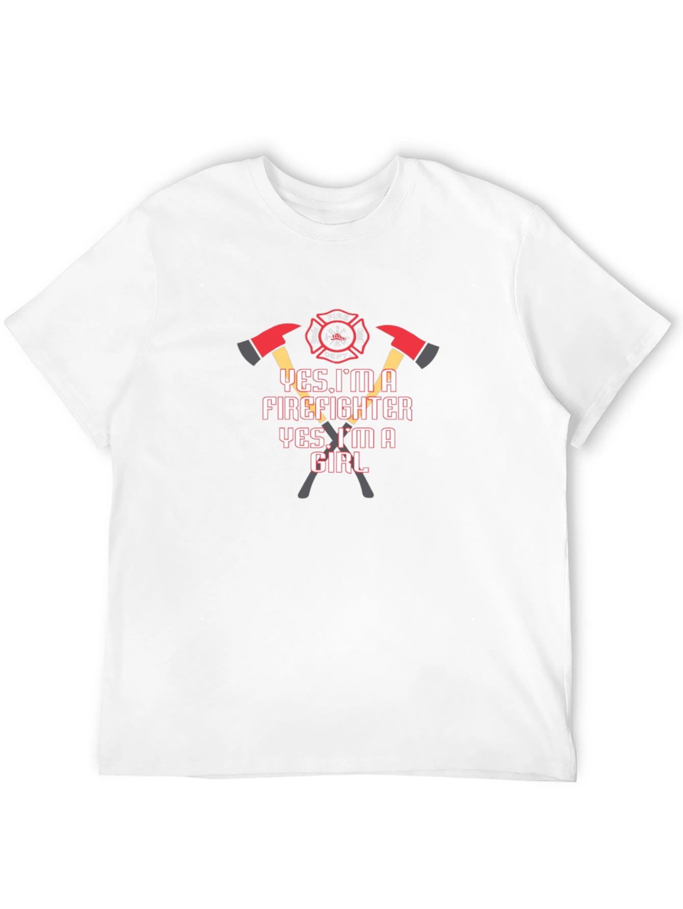 Firefighter Girl T-Shirt - Bold Graphic Tee