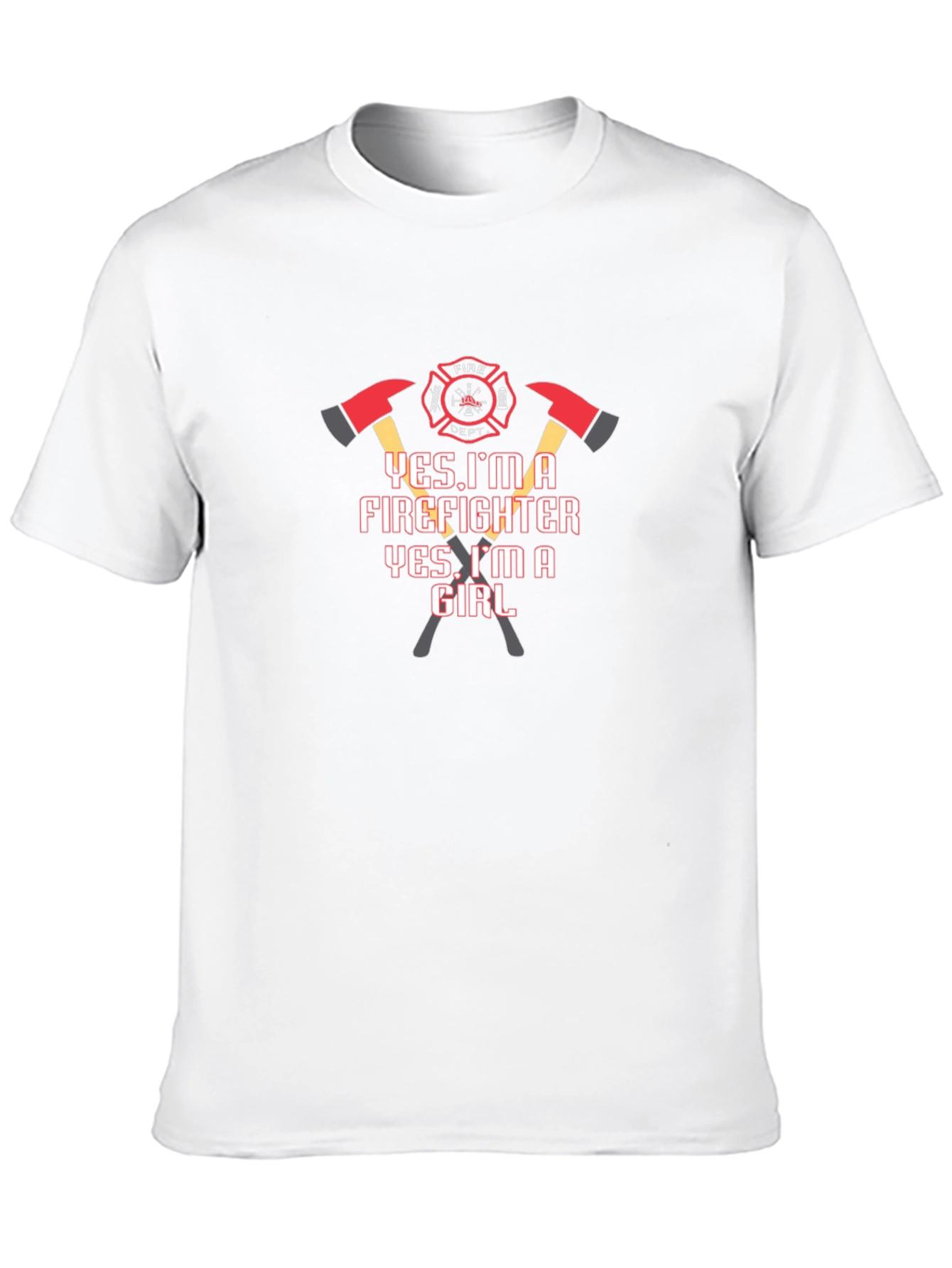 Firefighter Girl T-Shirt - Bold Graphic Tee