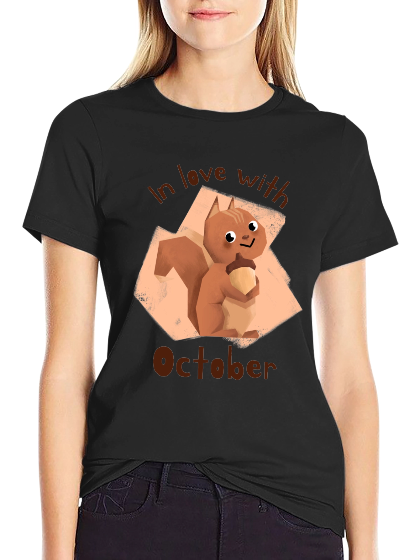 October Squirrel Graphic Tee