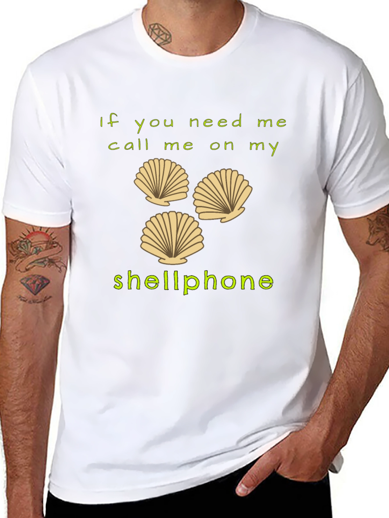 Shellphone T-Shirt - Funny Beach Humor Tee