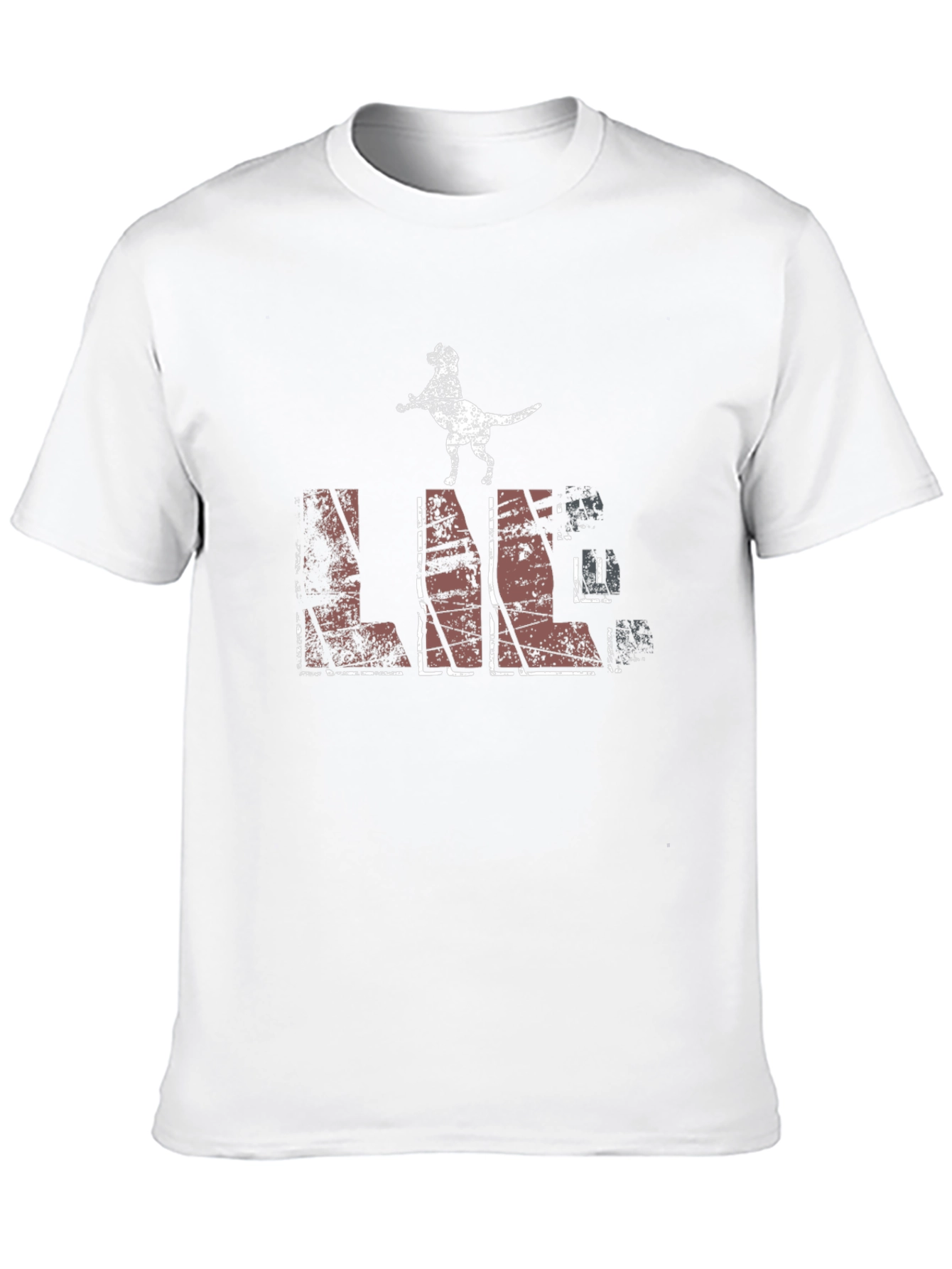 Distressed Dog Lover Graphic Tee - Black