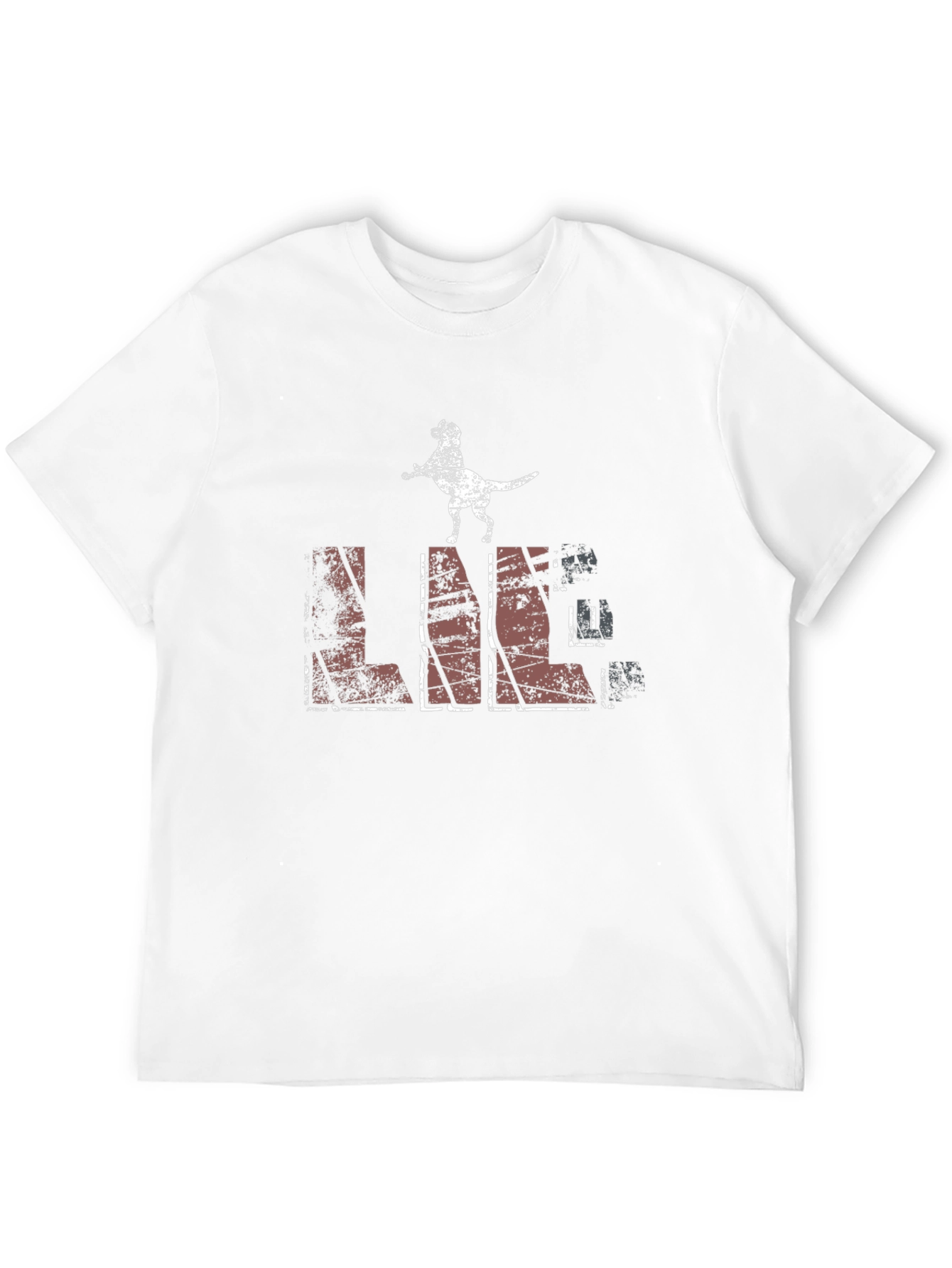 Distressed Dog Lover Graphic Tee - Black