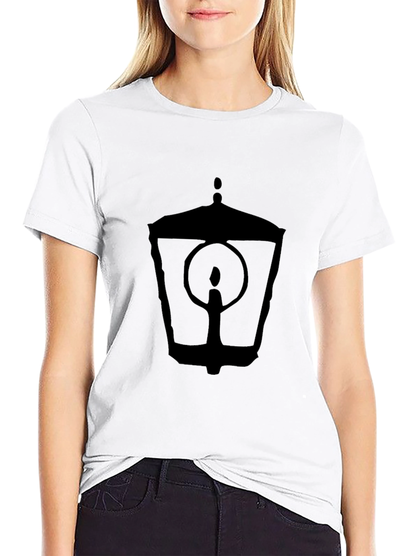 Streetlight Graphic Tee - Black Cotton Casual Shirt