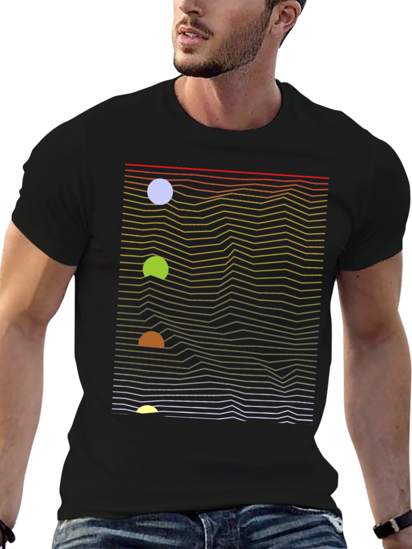 Abstract Graphic Tee - Modern Art Shirt