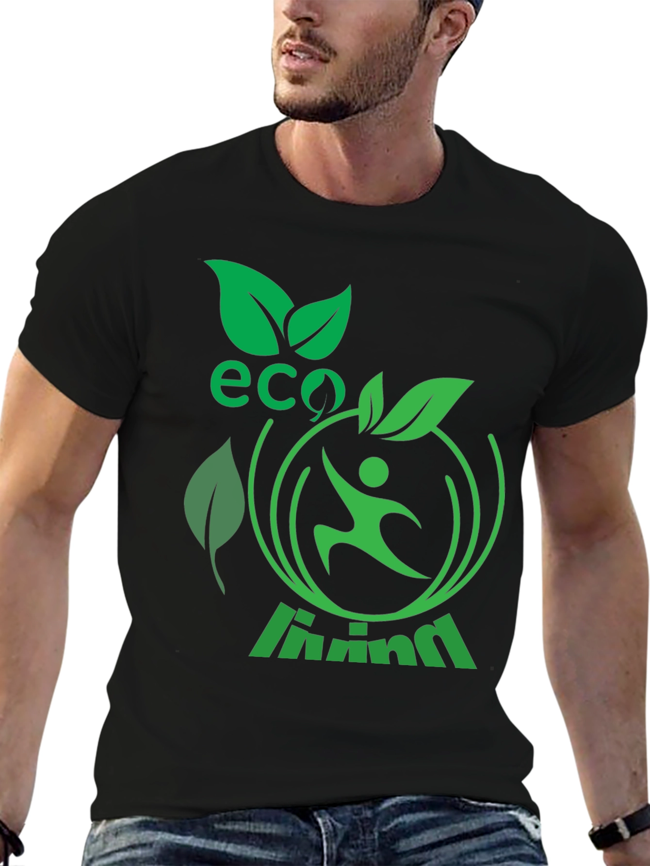 Eco Living Graphic T-Shirt - Green Design