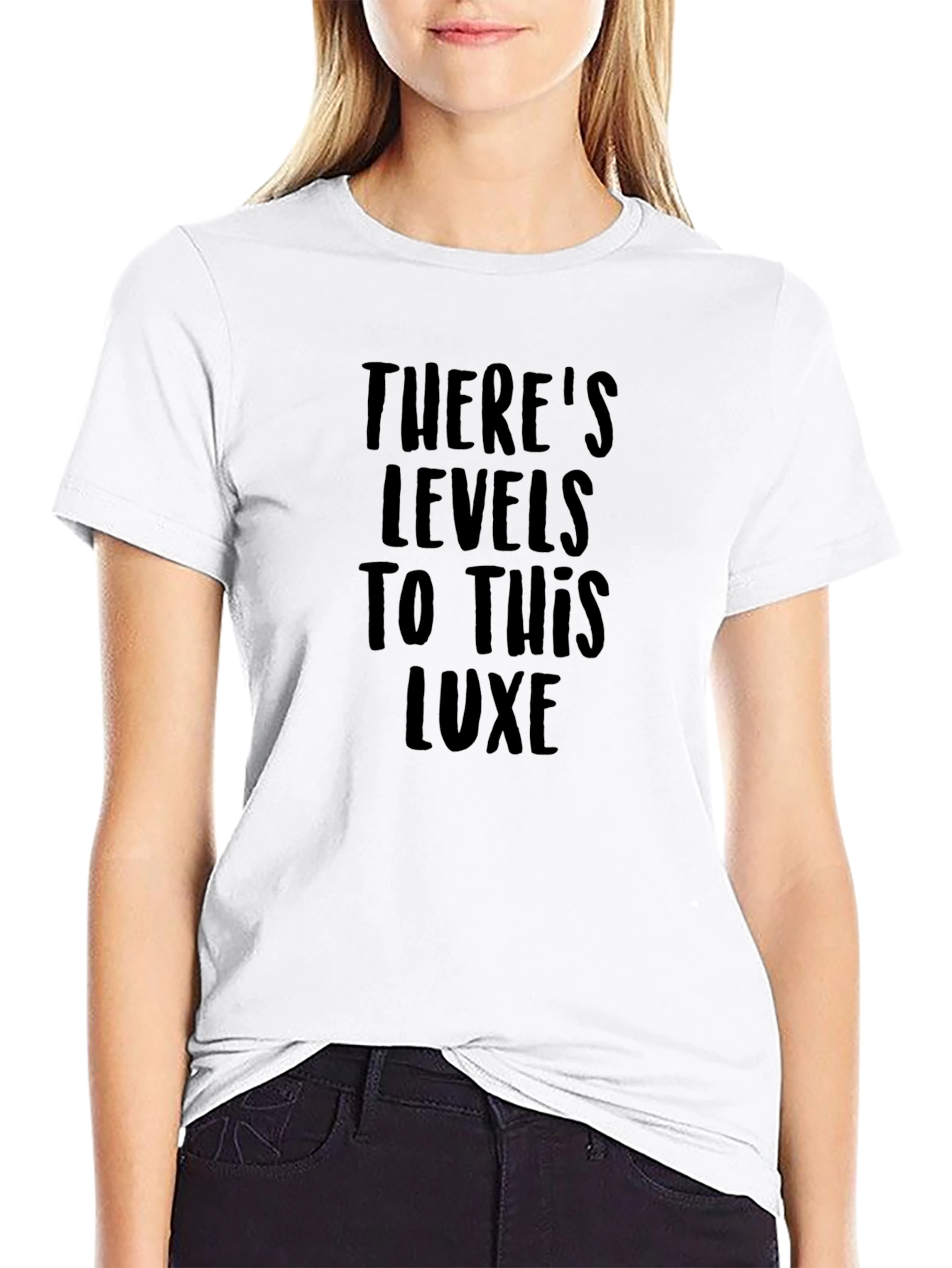 Levels to This Luxe Black Graphic Tee