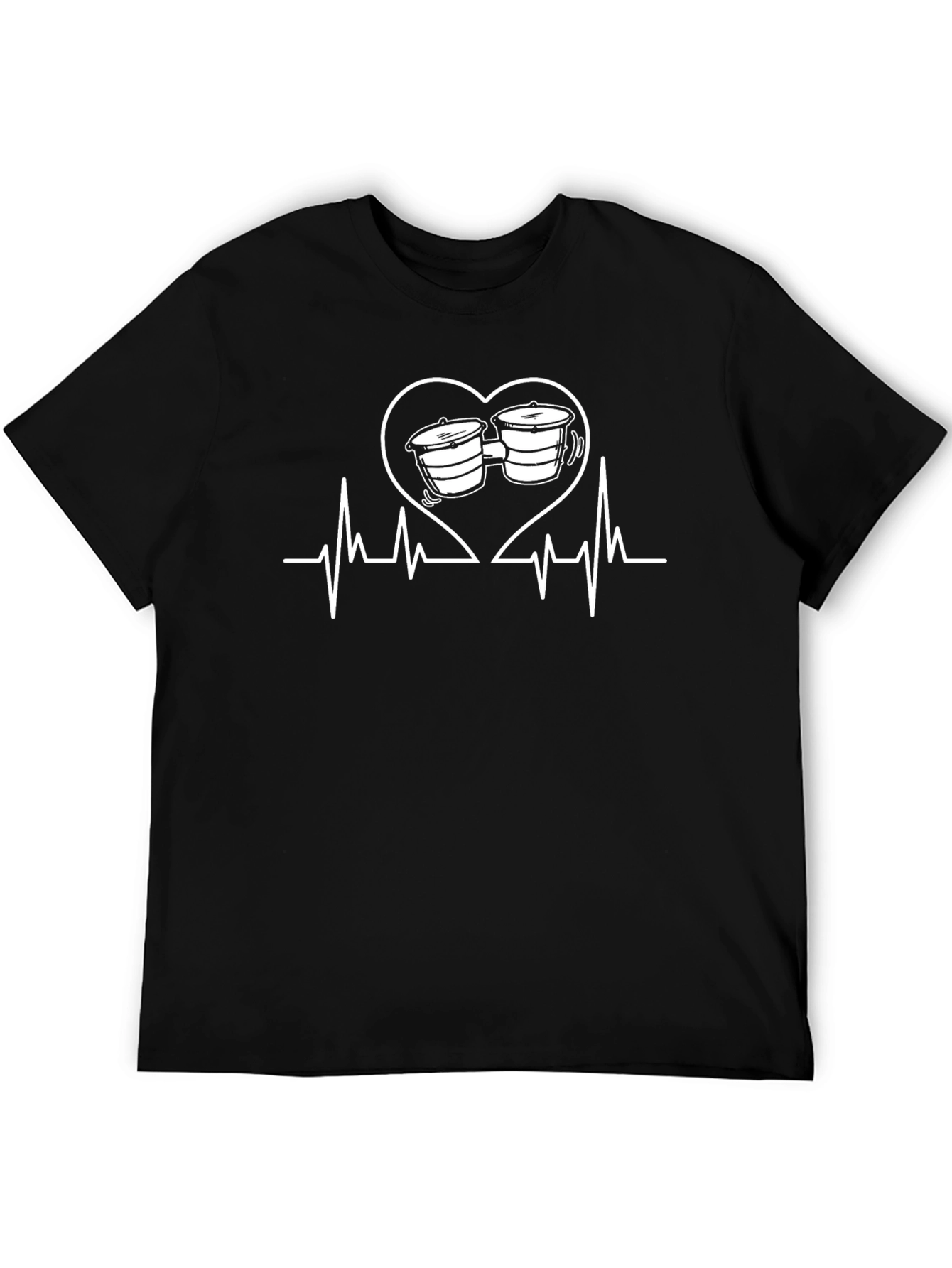 Heartbeat Bongo Drums Musician T-Shirt