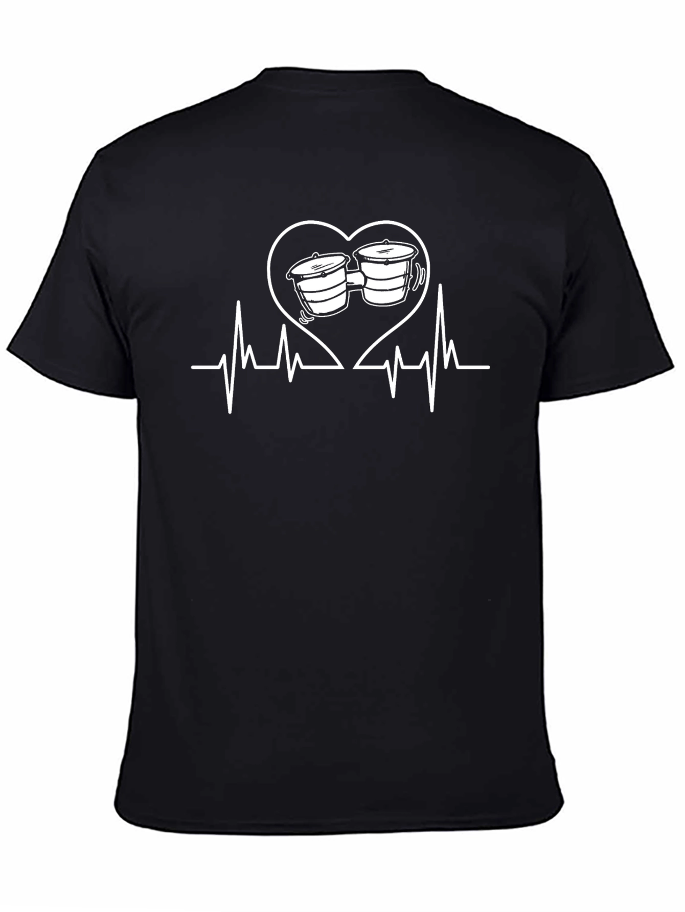 Heartbeat Bongo Drums Musician T-Shirt