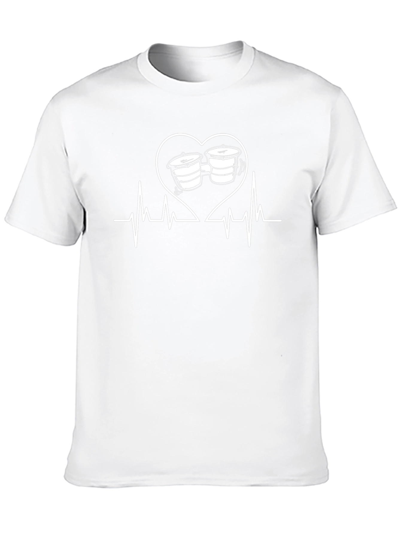 Heartbeat Bongo Drums Musician T-Shirt
