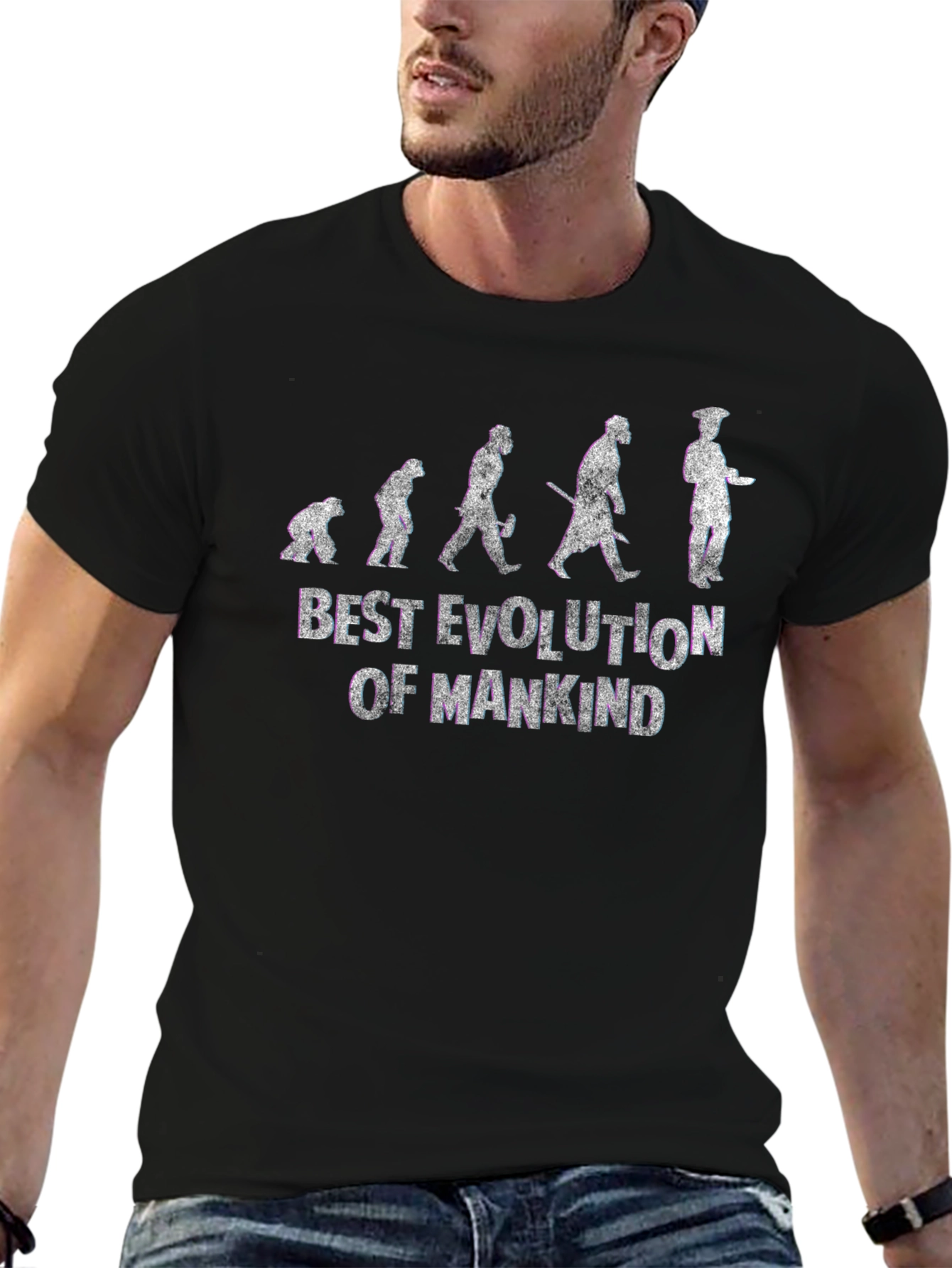 Evolution of Mankind T-Shirt - Best Chef Design