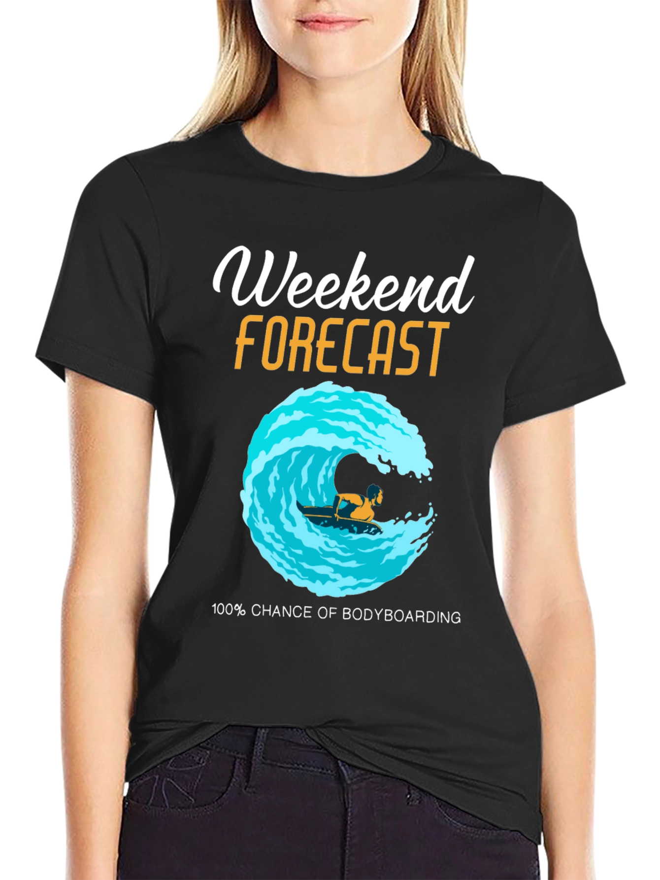 Weekend Bodyboarding Forecast T-Shirt